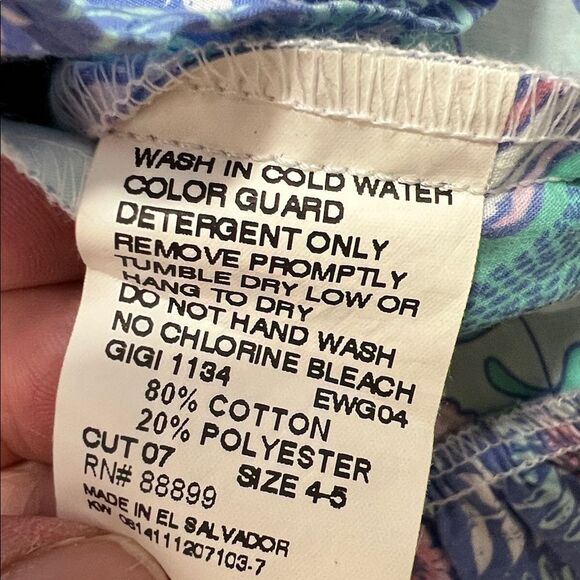 Eleanor Rose Mint, blue and pink floral polka dot and bird print dress NWOT 4-5 - Picture 12 of 13